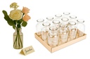 Apothekerflaschen, Packung mit 12 Stück, Maße ca. 16x8cm, ca. 600ml | Deko-Glasflaschen