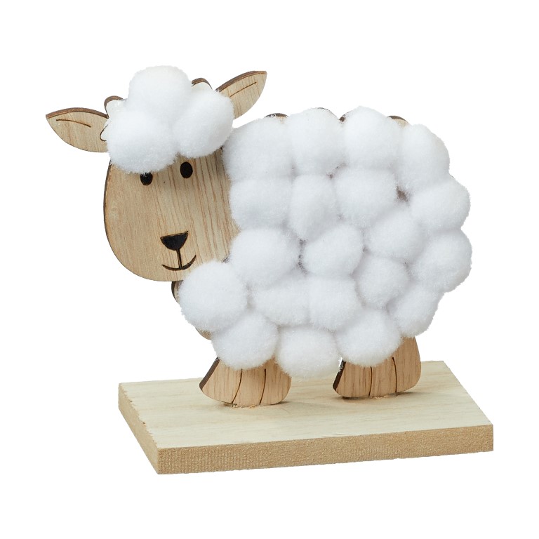 Deko-Schaf, in zwei Größen erhältlich, 8cm oder 12cm