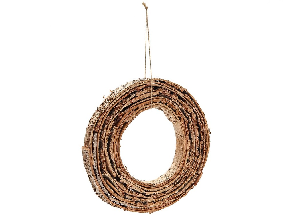 Deko-Ring aus Birkenrinde, Durchmesser 25, 30 und 40cm erhältlich | Kranz aus Birkenrinde