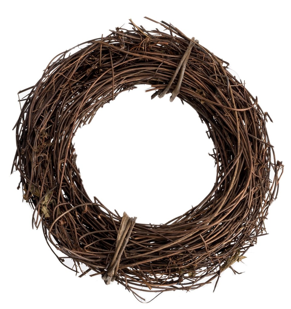 Clematis Kranz natur Ø 15 cm Rebenkranz Weidenkranz Türkranz Rohling Naturdeko