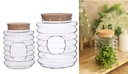 Glas-Terrarium mit Korken, wählbar in zwei Größen | Flaschengarten | Pflanzenterrarium | Glasvase | Pflanzenglas | Glas-Terrarium | Dekovase | Dekoglas mit Korken | Glasdeko