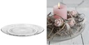 Servierplatte aus Glas mit Relief, vier Größen 14,5 bis 29 cm Deko Natur DIY