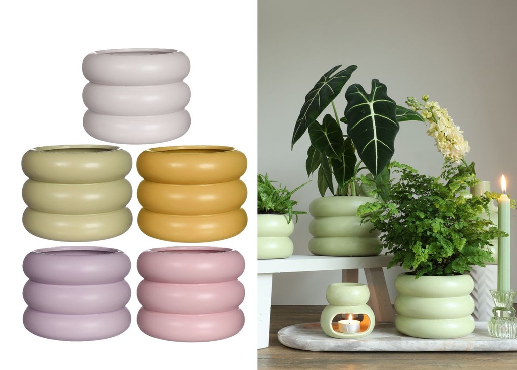 Skandinavischer Blumentopf Chubby | Moderner Blumenübertopf | Keramik Übertopf | Pflanzentöpfe | Bubble Blumentopf | Bubble Vase | Pflanzgefäß