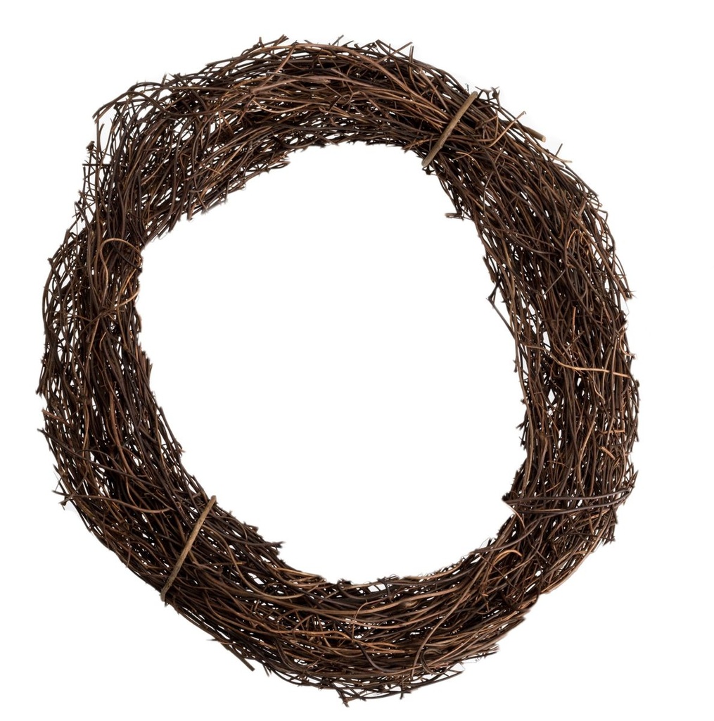 Clematis Kranz natur Ø 25 cm Rebenkranz Weidenkranz Türkranz Rohling Boho Deko