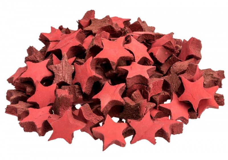 Kokos Stern mini rot 100 Stk. ca. 3cm