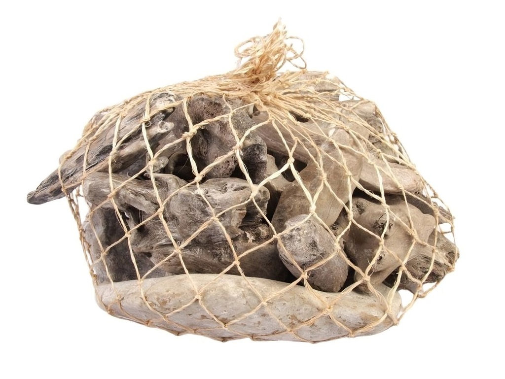Treibholz weiß im Netz ca. 300-400 g Schwemmholz Driftwood Hochzeit Deko Kranz