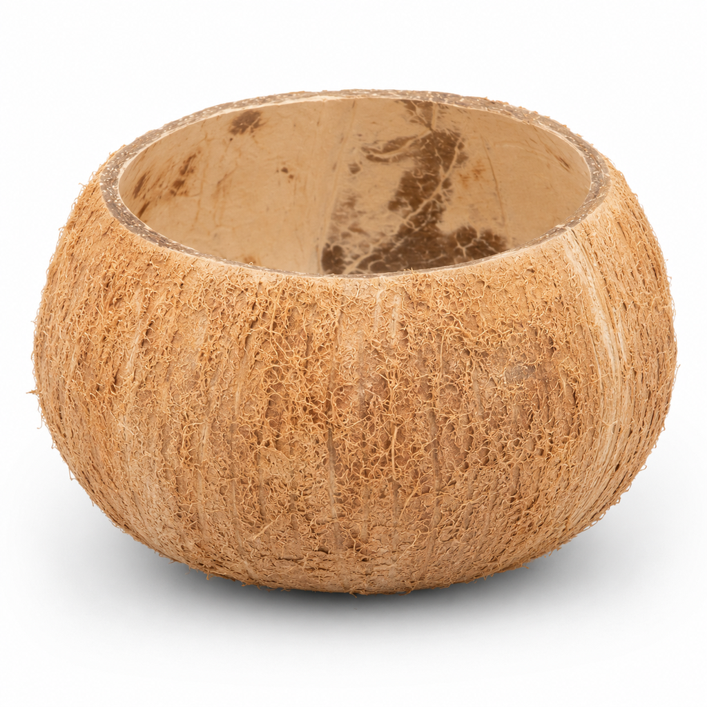 Kokosnuss Schale Natur Ø 10-13 cm Kokosschale Bastelschale Terrarium Deko Holz